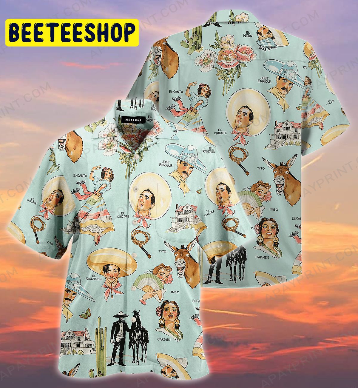 Mexican Inspired Trending Hawaiian Shirt Mexican Inspired Trending Hawaiian Shirt
