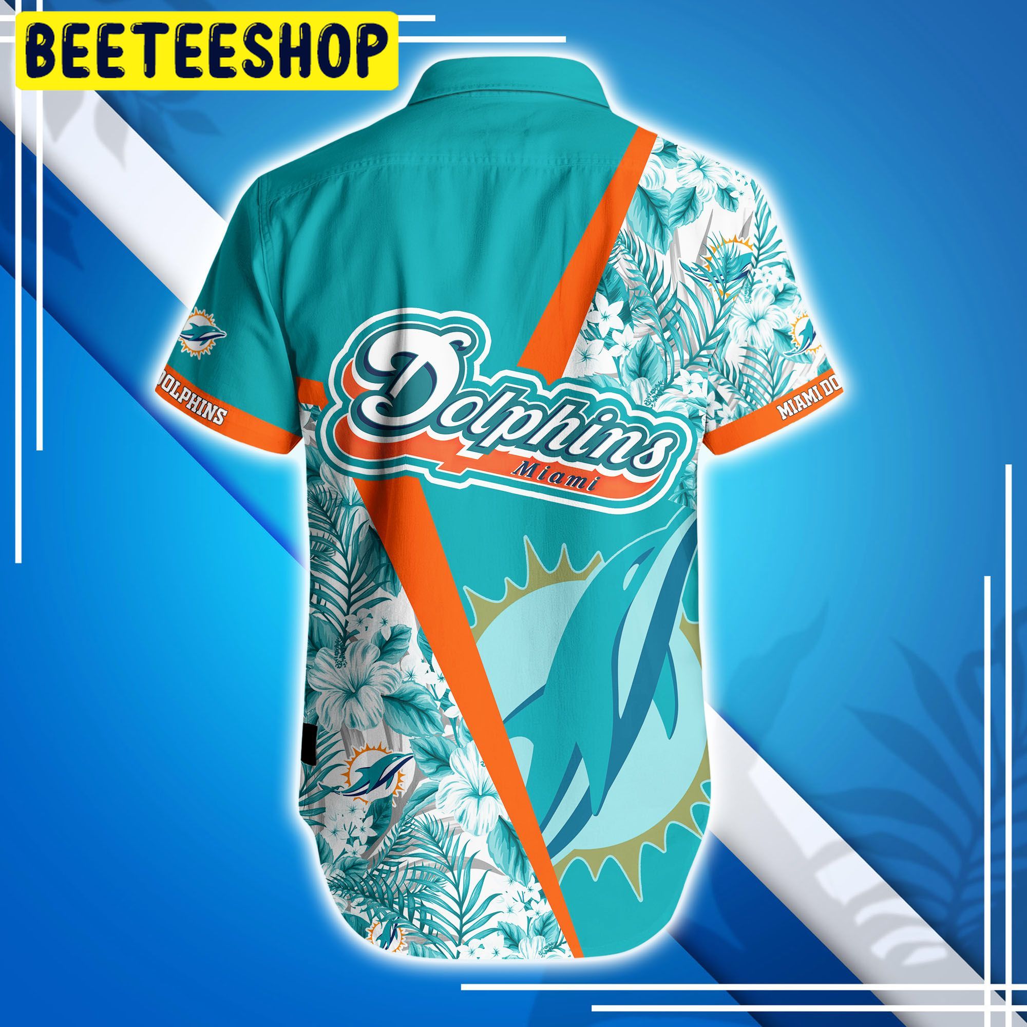 Miami Dolphins New Style Summer Trending Hawaiian Shirt Miami Dolphins New Style Summer Trending Hawaiian Shirt