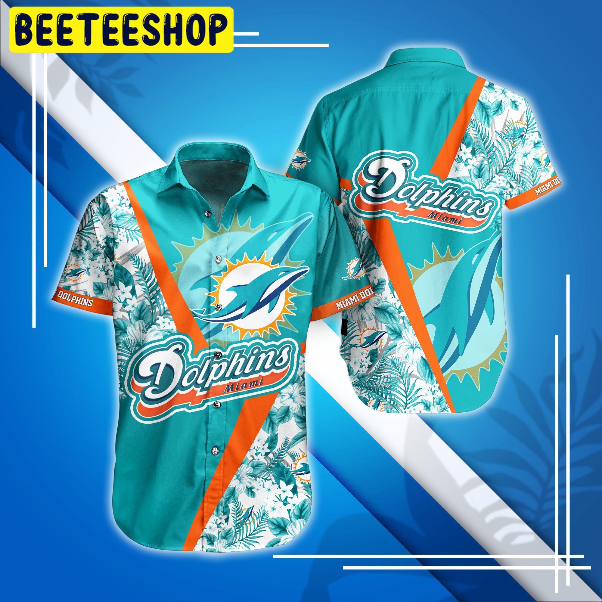 Miami Dolphins New Style Summer Trending Hawaiian Shirt Miami Dolphins New Style Summer Trending Hawaiian Shirt