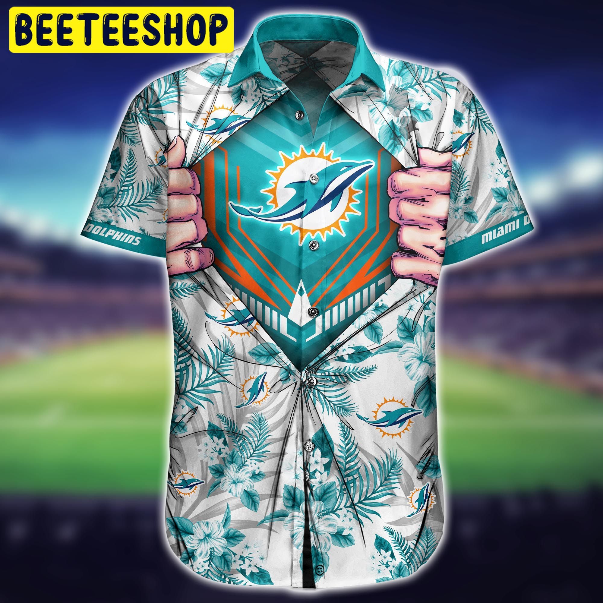 Miami Dolphins NFL Hawaiian Shirt Miami Dolphins NFL Hawaiian Shirt