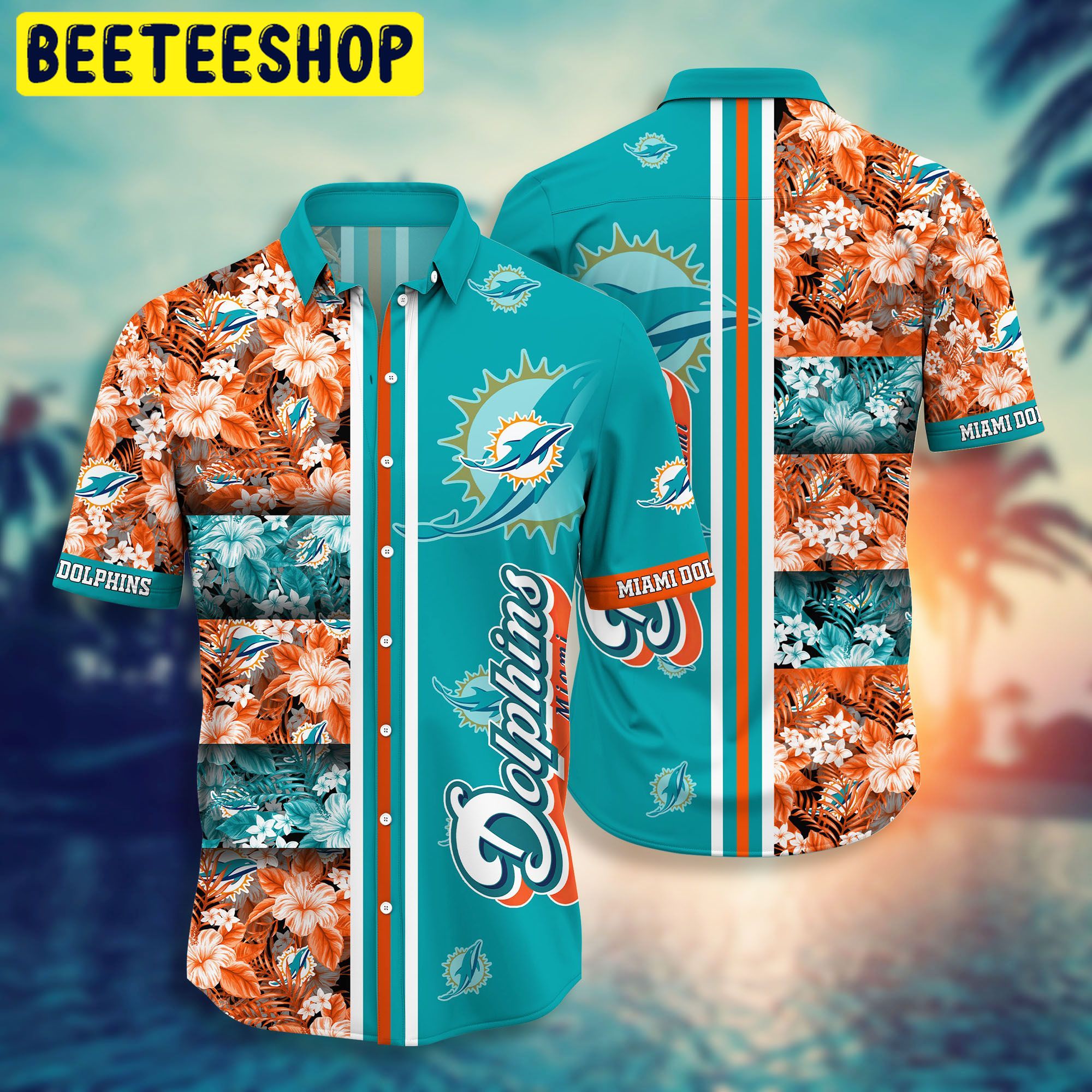 Miami Dolphins NFL Short Style Hot Trending Hawaiian Shirt Miami Dolphins NFL Short Style Hot Trending Hawaiian Shirt