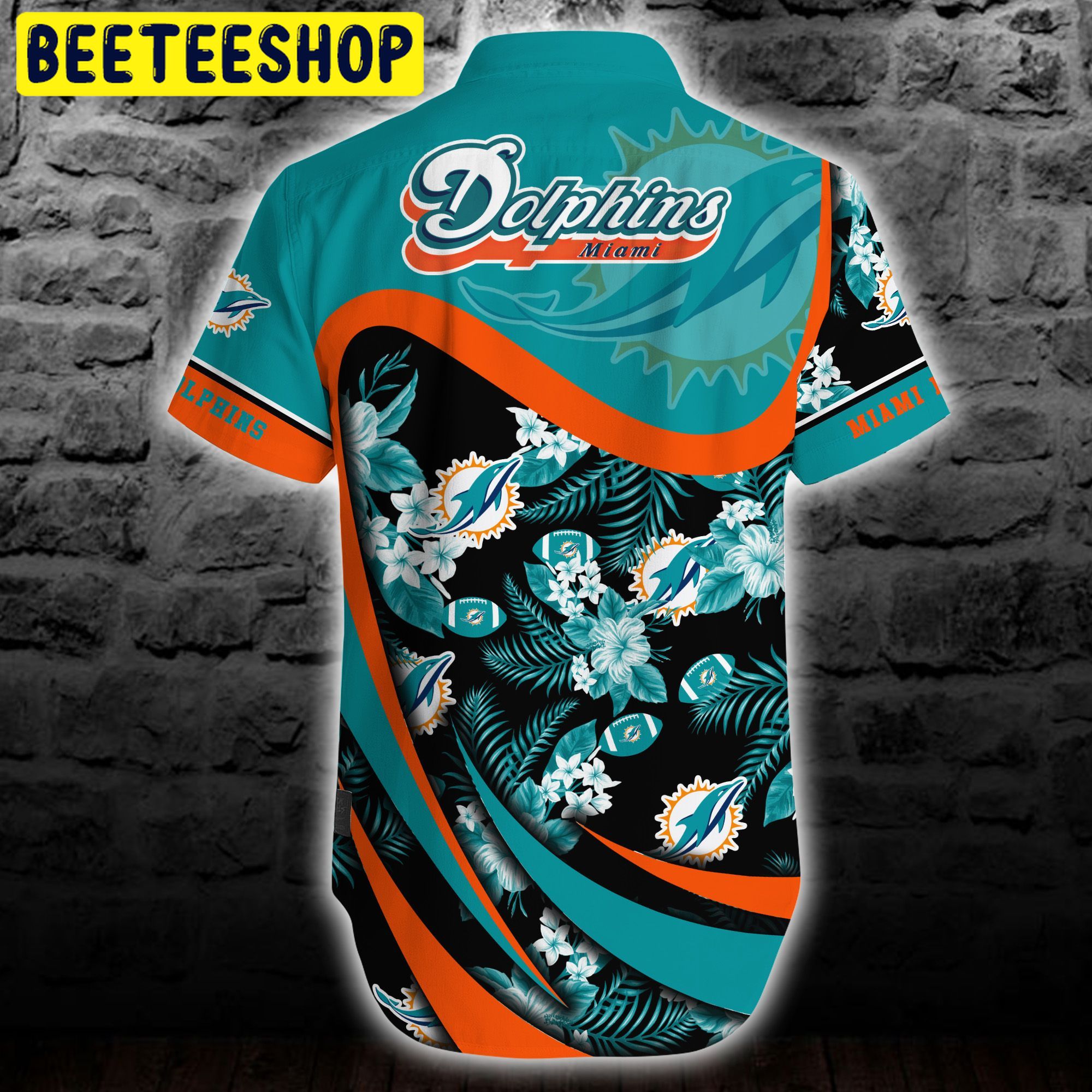 Miami Dolphins NFL & Short Style Summer 3D Hawaiian Shirt Miami Dolphins NFL & Short Style Summer 3D Hawaiian Shirt