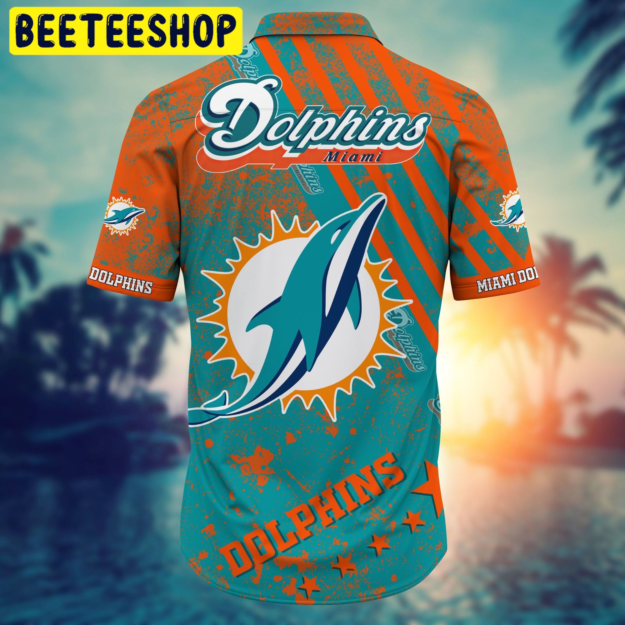 Miami Dolphins NFL Short T-shirt Style Hot Trending Hawaiian Shirt Miami Dolphins NFL Short T-shirt Style Hot Trending Hawaiian Shirt