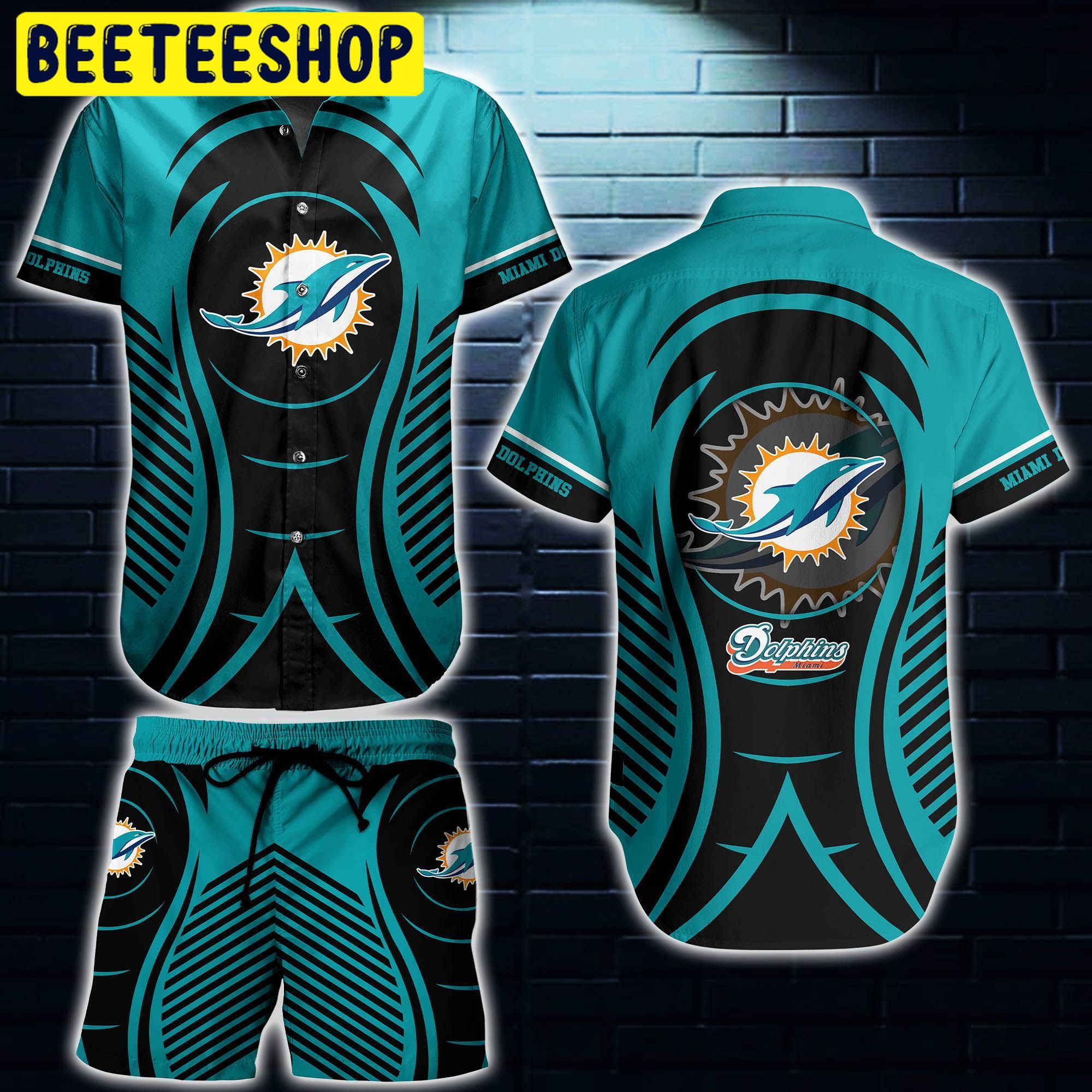 Miami Dolphins NFL Style And Short 3D For Fans Hawaiian Shirt Miami Dolphins NFL Style And Short 3D For Fans Hawaiian Shirt