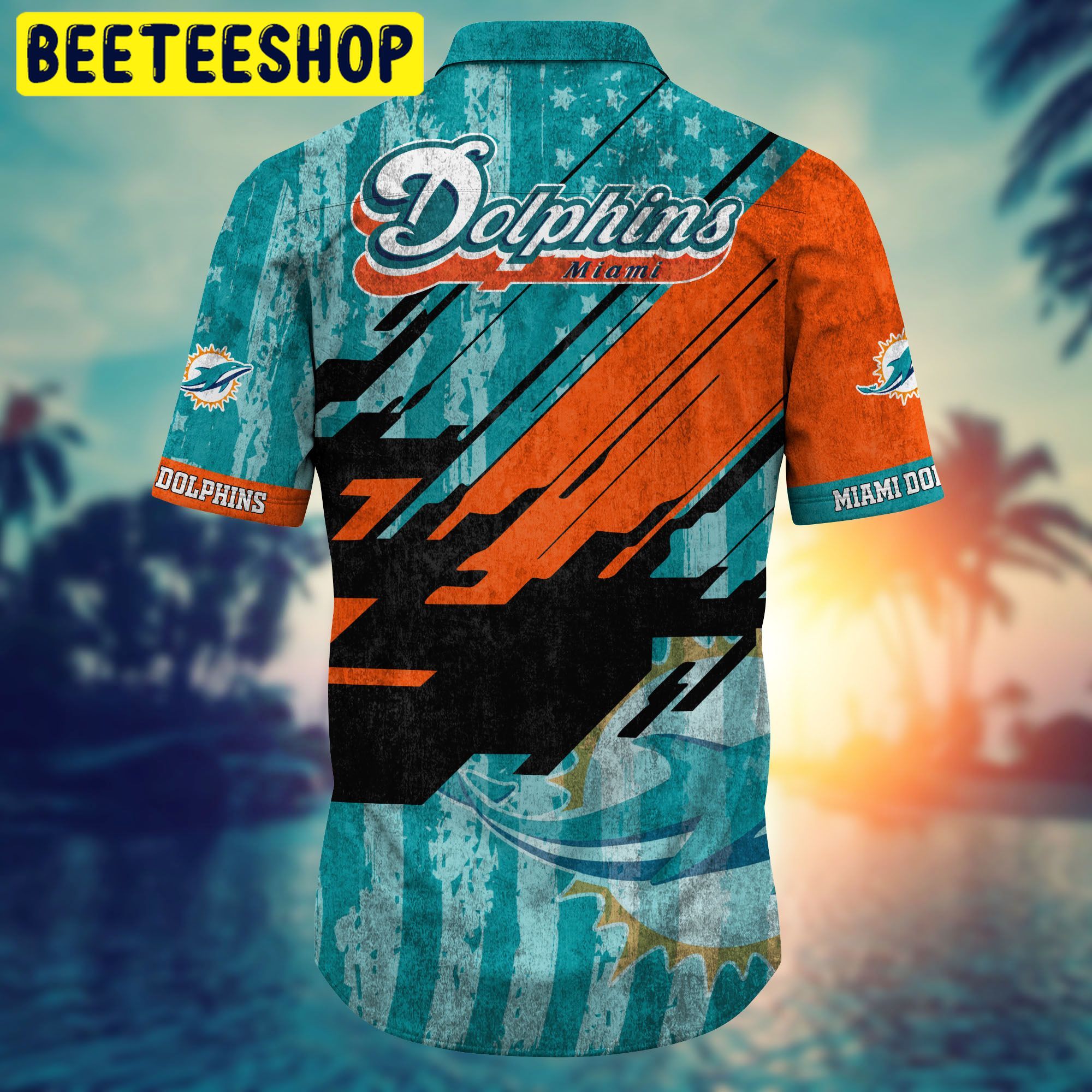 Miami Dolphins Short Style Hot Trending Hawaiian Shirt Miami Dolphins Short Style Hot Trending Hawaiian Shirt