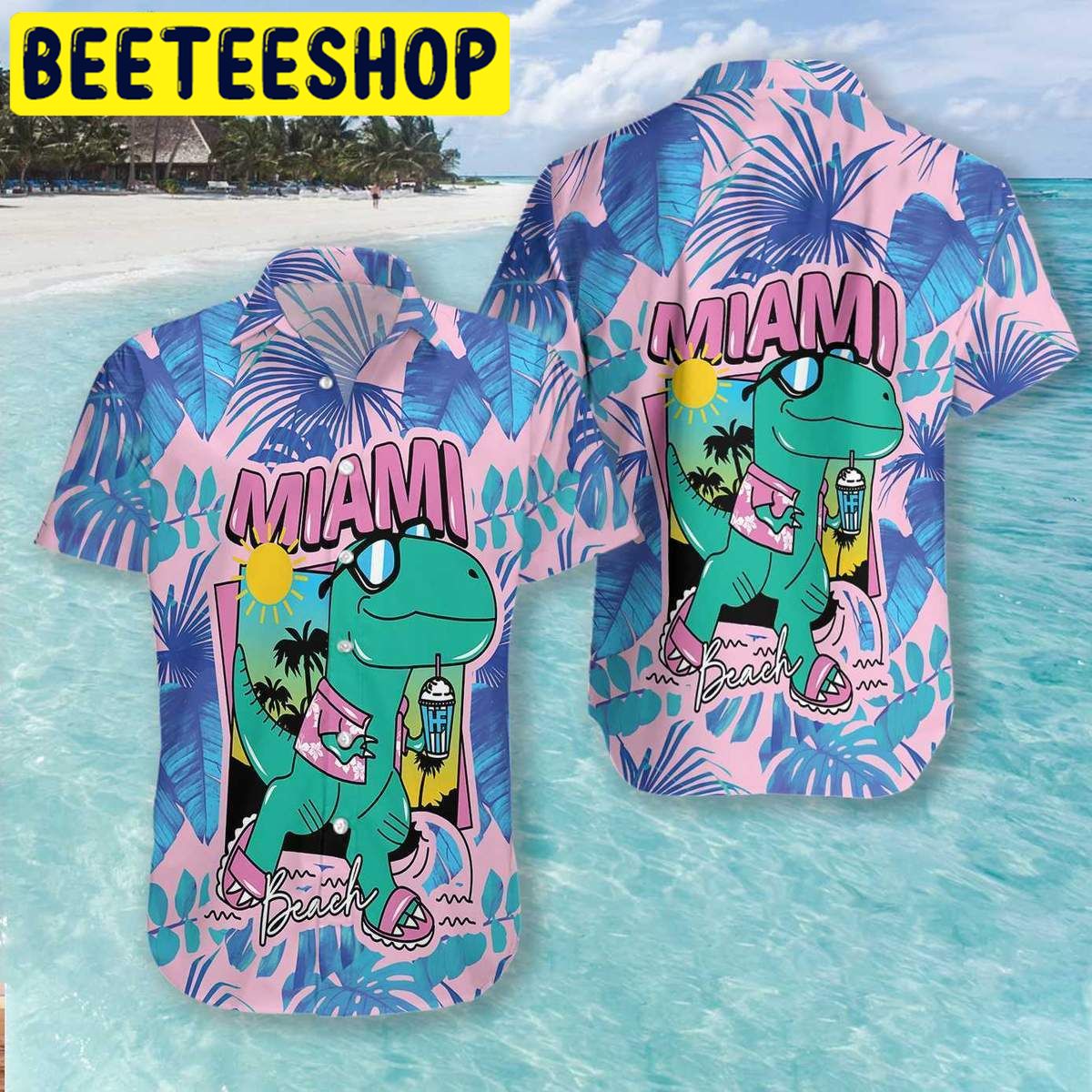 Miami South Beach Cool Hawaiian Shirt Miami South Beach Cool Hawaiian Shirt