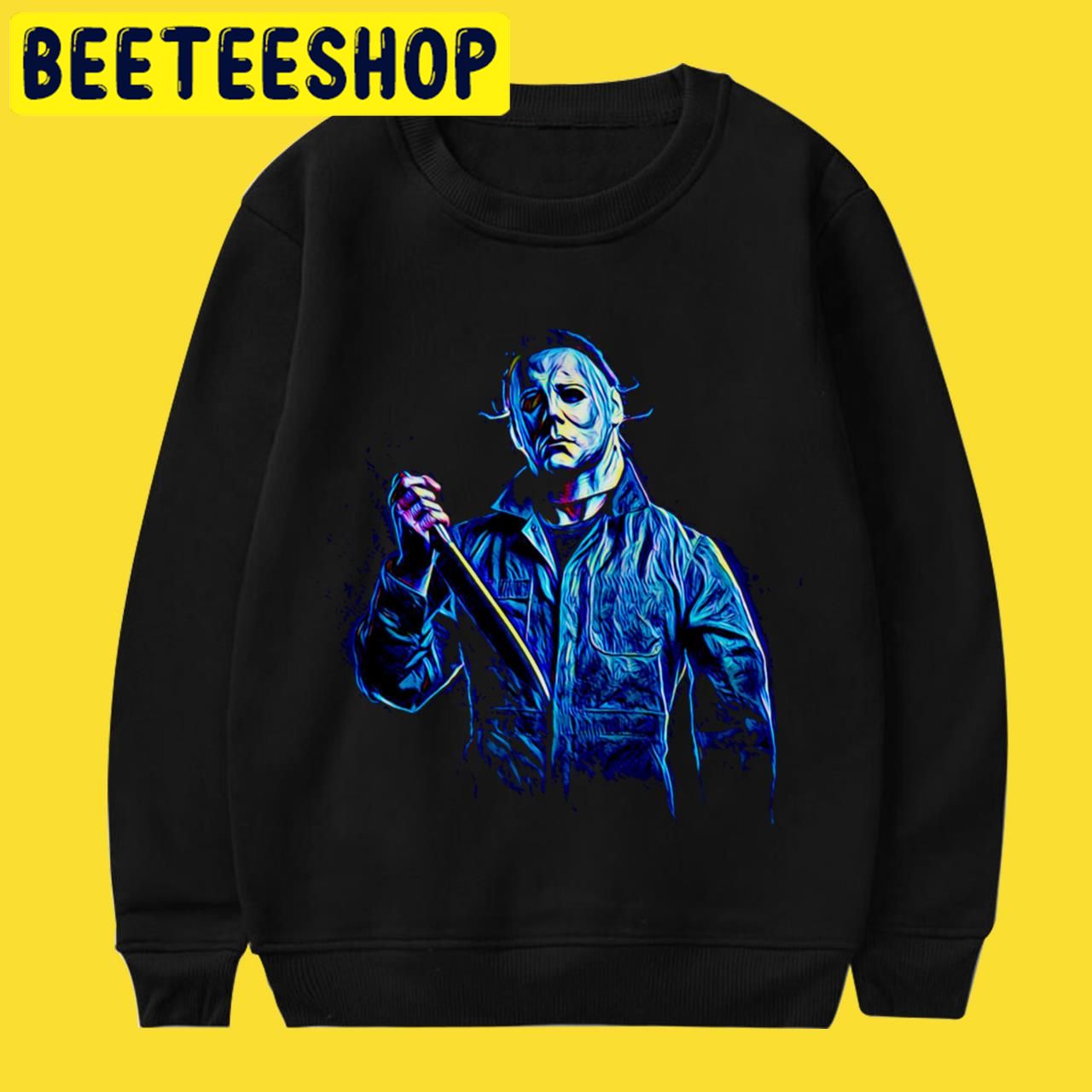 Michael Myers Silhouette Adult Halloween Trending Unisex T-Shirt Michael Myers Silhouette Adult Halloween Trending Unisex T-Shirt