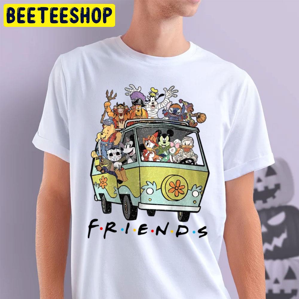 Mickey And Friends Hippie Car Halloween Trending Unisex T-Shirt Mickey And Friends Hippie Car Halloween Trending Unisex T-Shirt