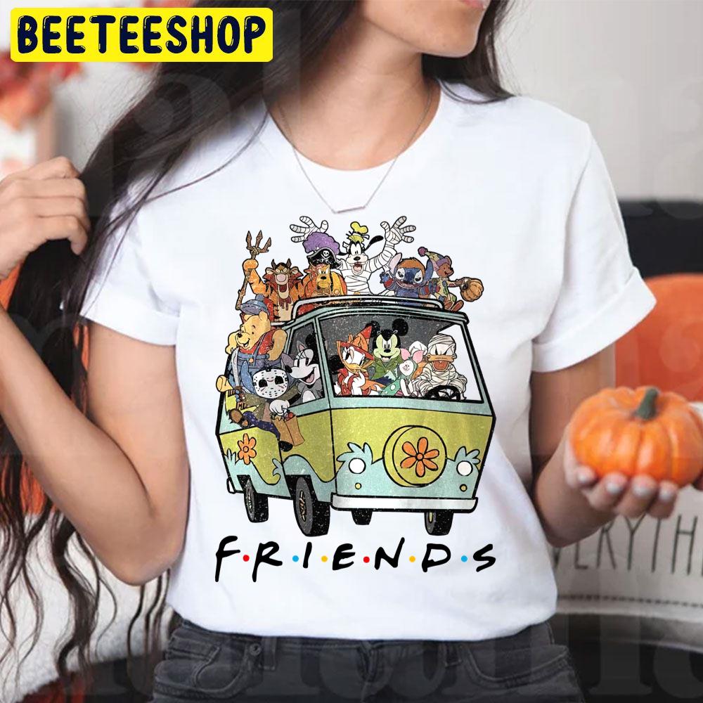 Mickey And Friends Hippie Car Halloween Trending Unisex T-Shirt Mickey And Friends Hippie Car Halloween Trending Unisex T-Shirt