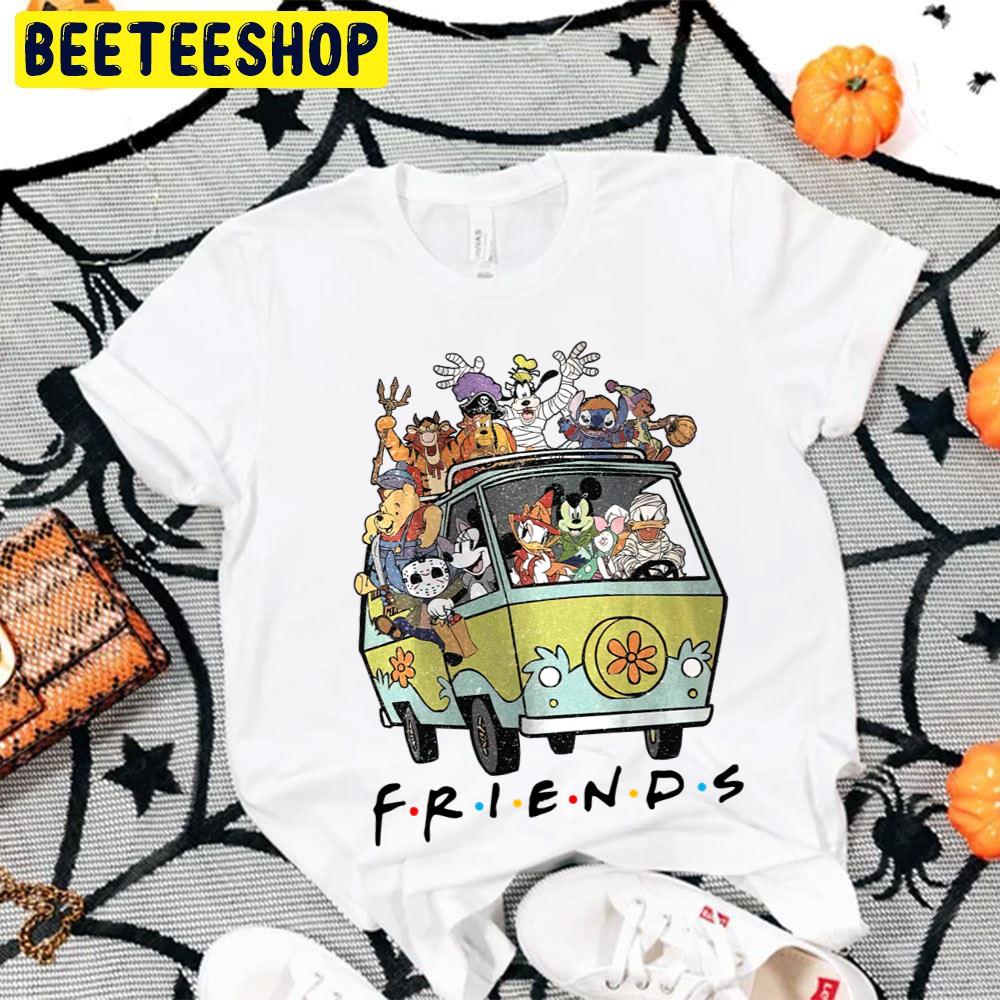 Mickey And Friends Hippie Car Halloween Trending Unisex T-Shirt Mickey And Friends Hippie Car Halloween Trending Unisex T-Shirt