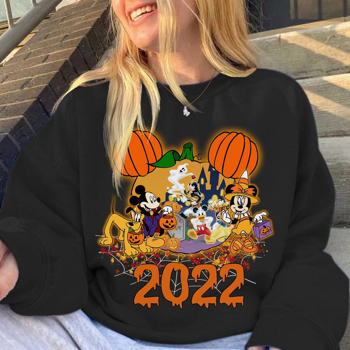 Mickey & Friends 2022 Halloween Sweatshirt Mickey & Friends 2022 Halloween Sweatshirt