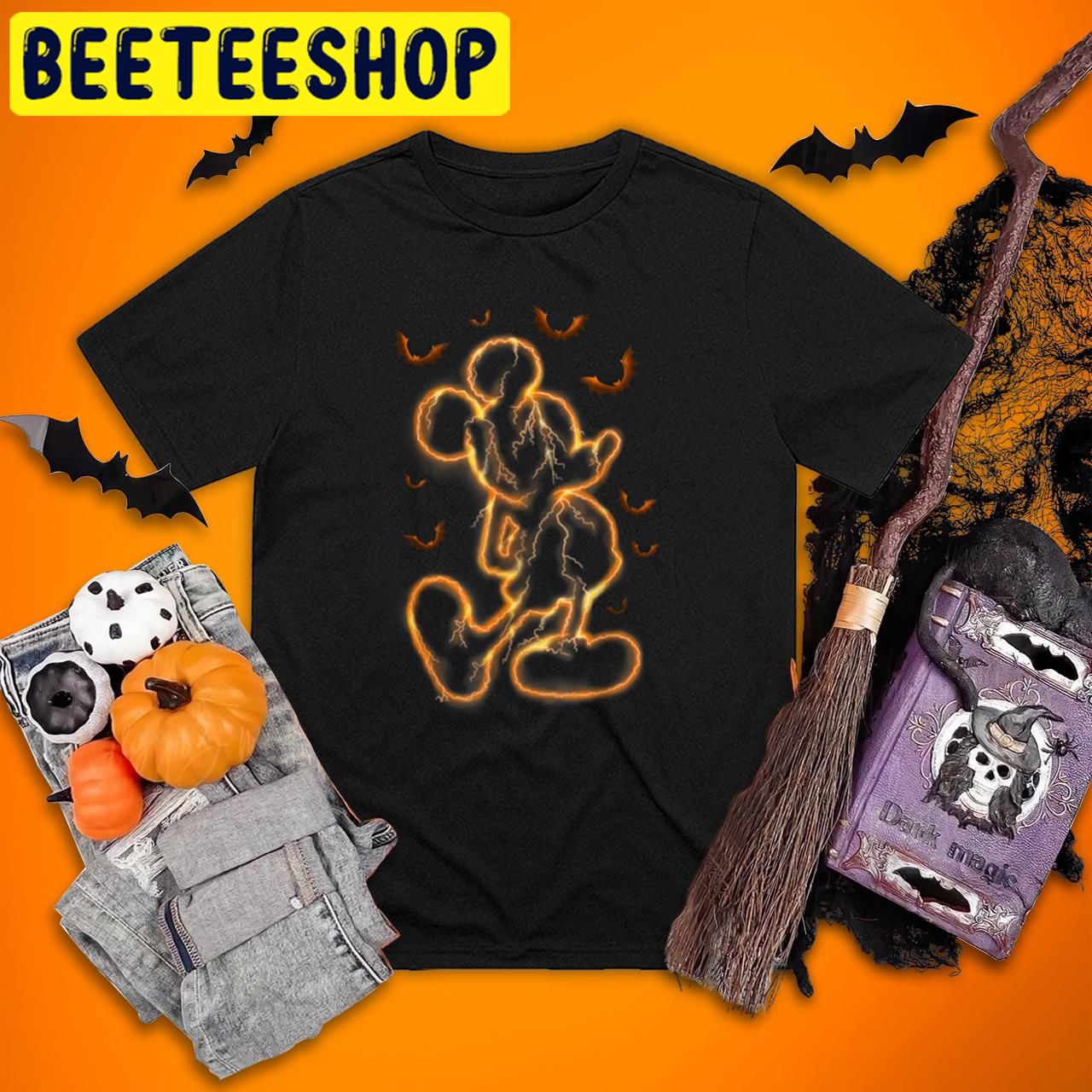 Mickey Mickey Gold Scary Halloween Trending Unisex T-Shirt Mickey Mickey Gold Scary Halloween Trending Unisex T-Shirt