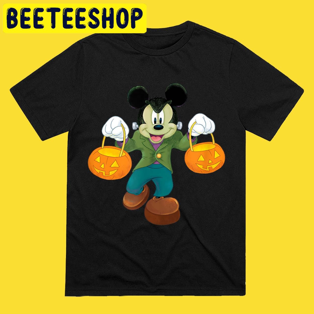 Mickey Mouse Frankenstein Halloween Trending Unisex T-Shirt Mickey Mouse Frankenstein Halloween Trending Unisex T-Shirt