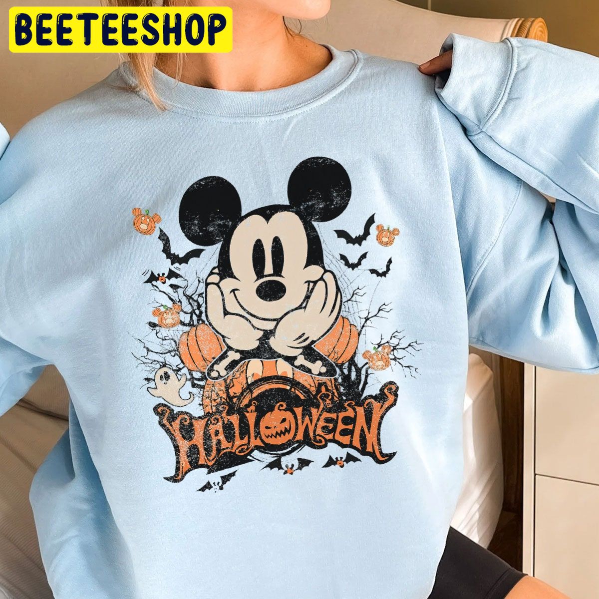 Mickey Pumpkin Halloween Trending Unisex Shirt Mickey Pumpkin Halloween Trending Unisex Shirt