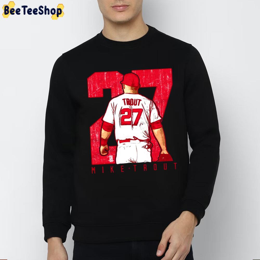 Mike Trout 27 Los Angeles Angels Baseball Trending Unisex T-Shirt Mike Trout 27 Los Angeles Angels Baseball Trending Unisex T-Shirt