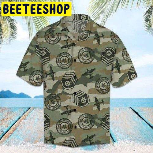 Military Camouflage Thunderbird US Air Force Hawaiian Shirt Military Camouflage Thunderbird US Air Force Hawaiian Shirt