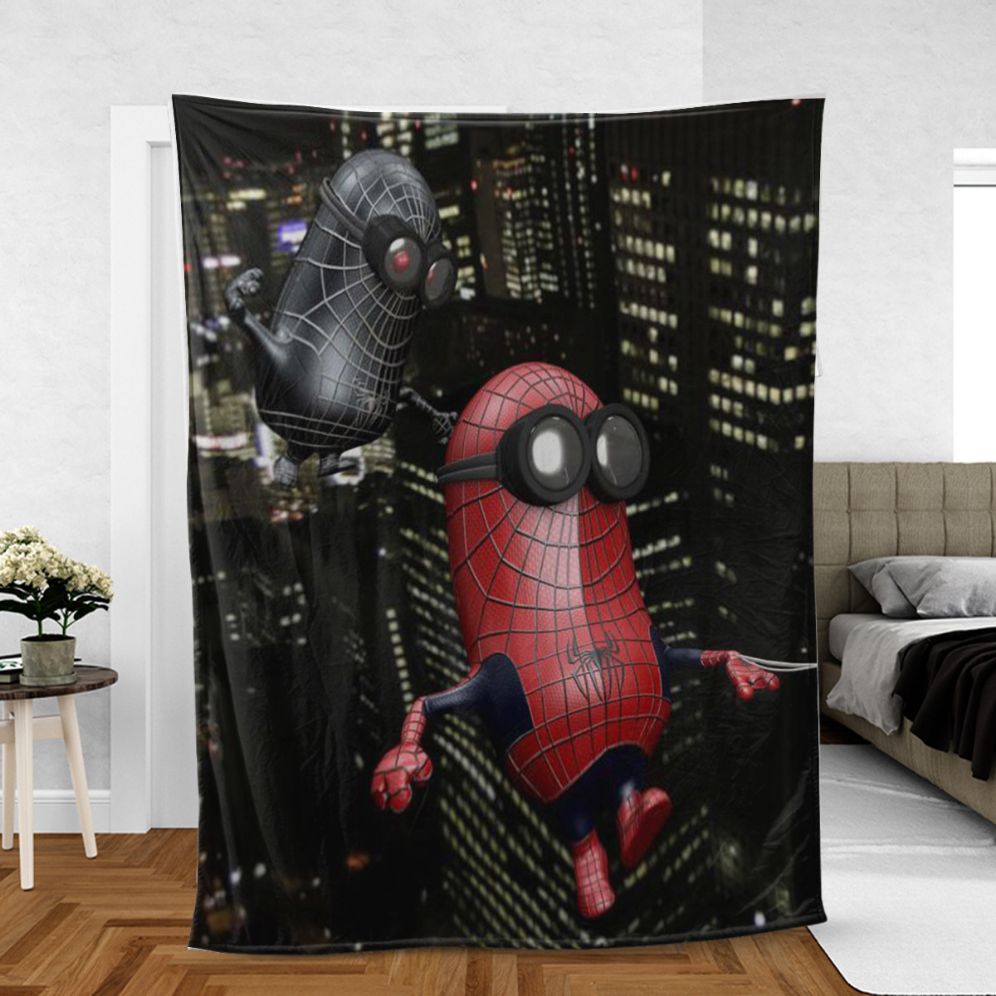 Minions Spiderman Minions Comfy Sofa Throw Blanket Minions Spiderman Minions Comfy Sofa Throw Blanket