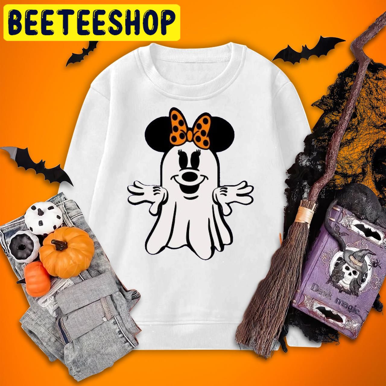 Minnie Mouse Glow in the Dark Minnie Ghost Halloween Trending Unisex T-Shirt Minnie Mouse Glow in the Dark Minnie Ghost Halloween Trending Unisex T-Shirt