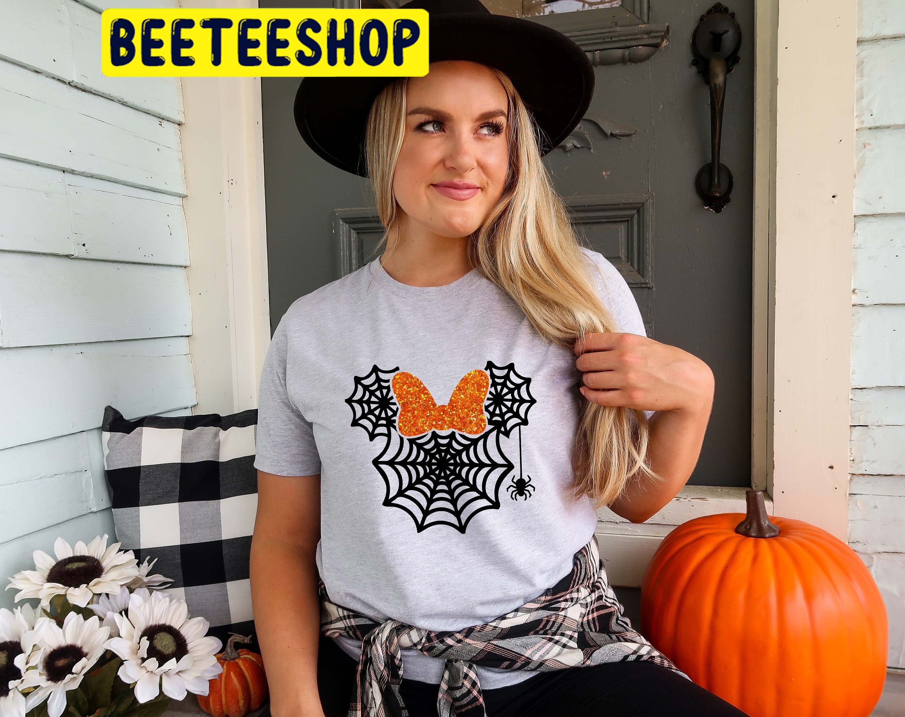 Minnie Mouse Spider Web HalloweenTrending Unisex Shirt
