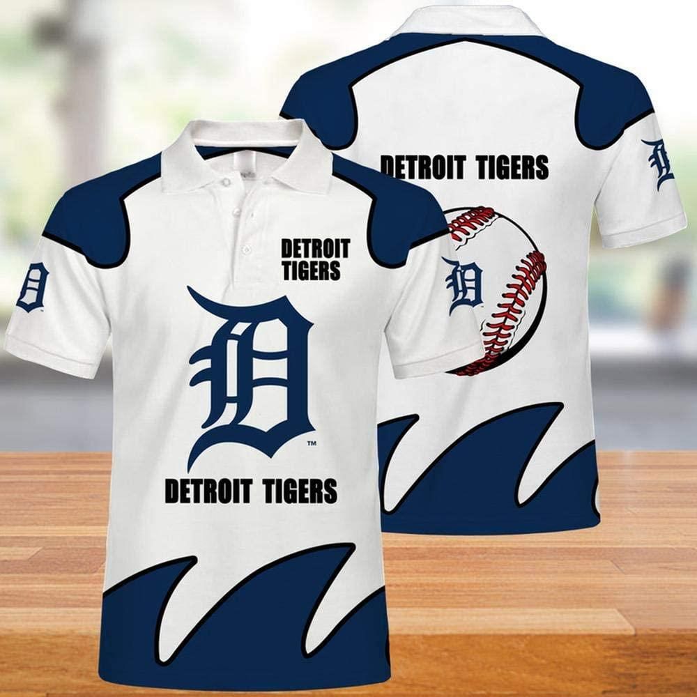 MLB Detroit Tigers Print Casual Summer Short Top Branding Trends Limited Edition Eachstep 3D All Over Print Polo Shirt MLB Detroit Tigers Print Casual Summer Short Top Branding Trends Limited Edition Eachstep 3D All Over Print Polo Shirt