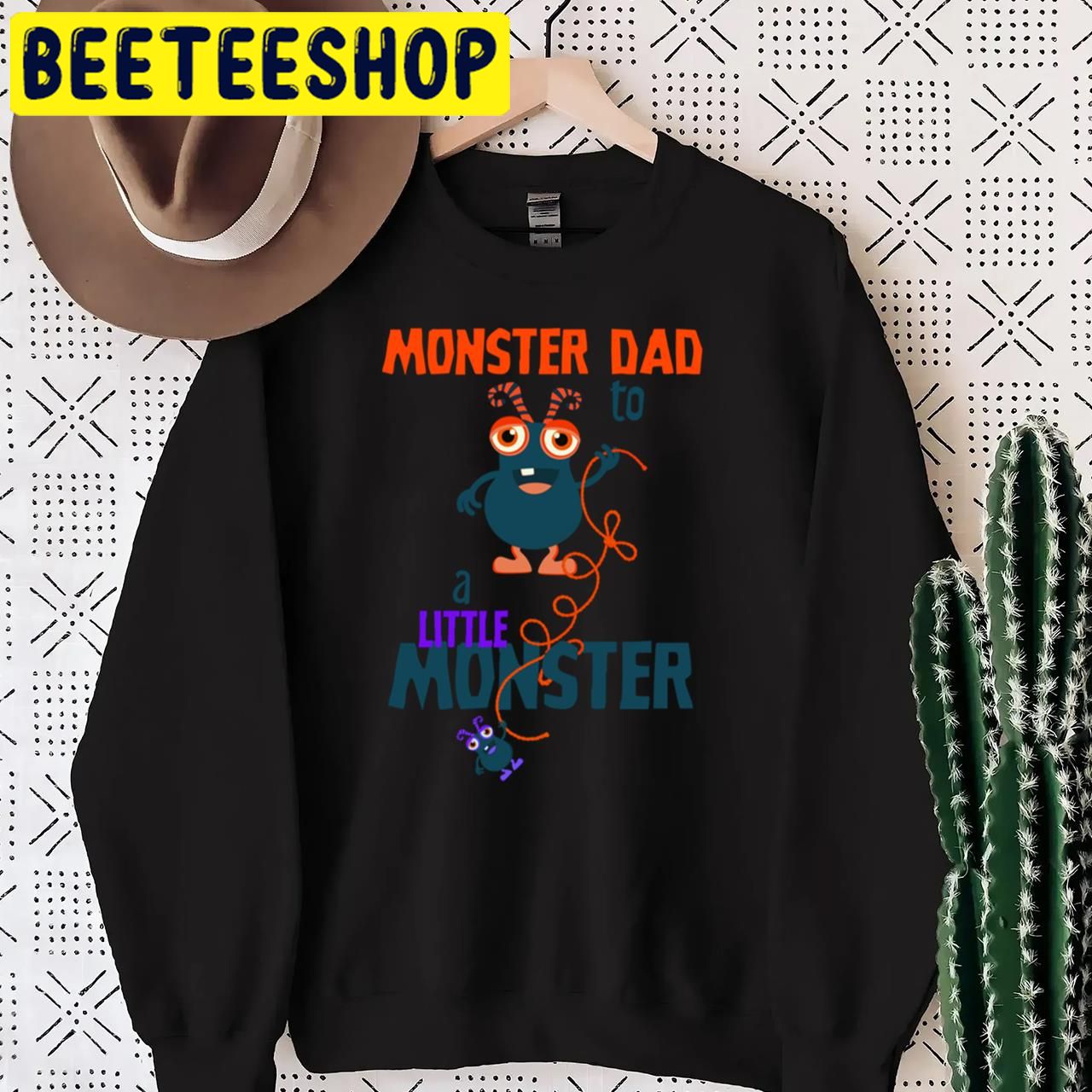 Monster Dad To A Little Monster Single Dad Halloween Trending Unisex T-Shirt Monster Dad To A Little Monster Single Dad Halloween Trending Unisex T-Shirt