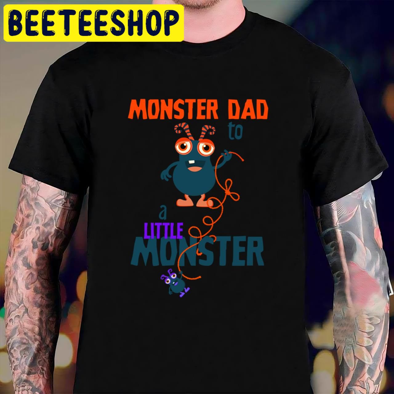 Monster Dad To A Little Monster Single Dad Halloween Trending Unisex T-Shirt Monster Dad To A Little Monster Single Dad Halloween Trending Unisex T-Shirt
