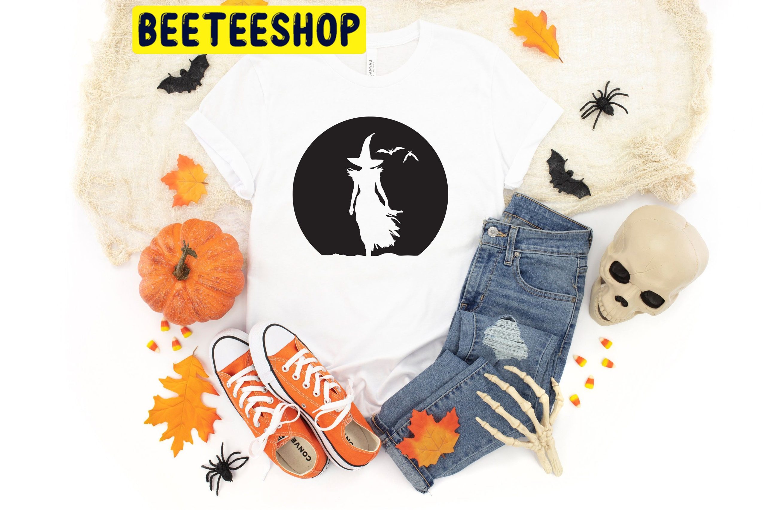 Moon Witch Halloween Trending Unisex Shirt Moon Witch Halloween Trending Unisex Shirt