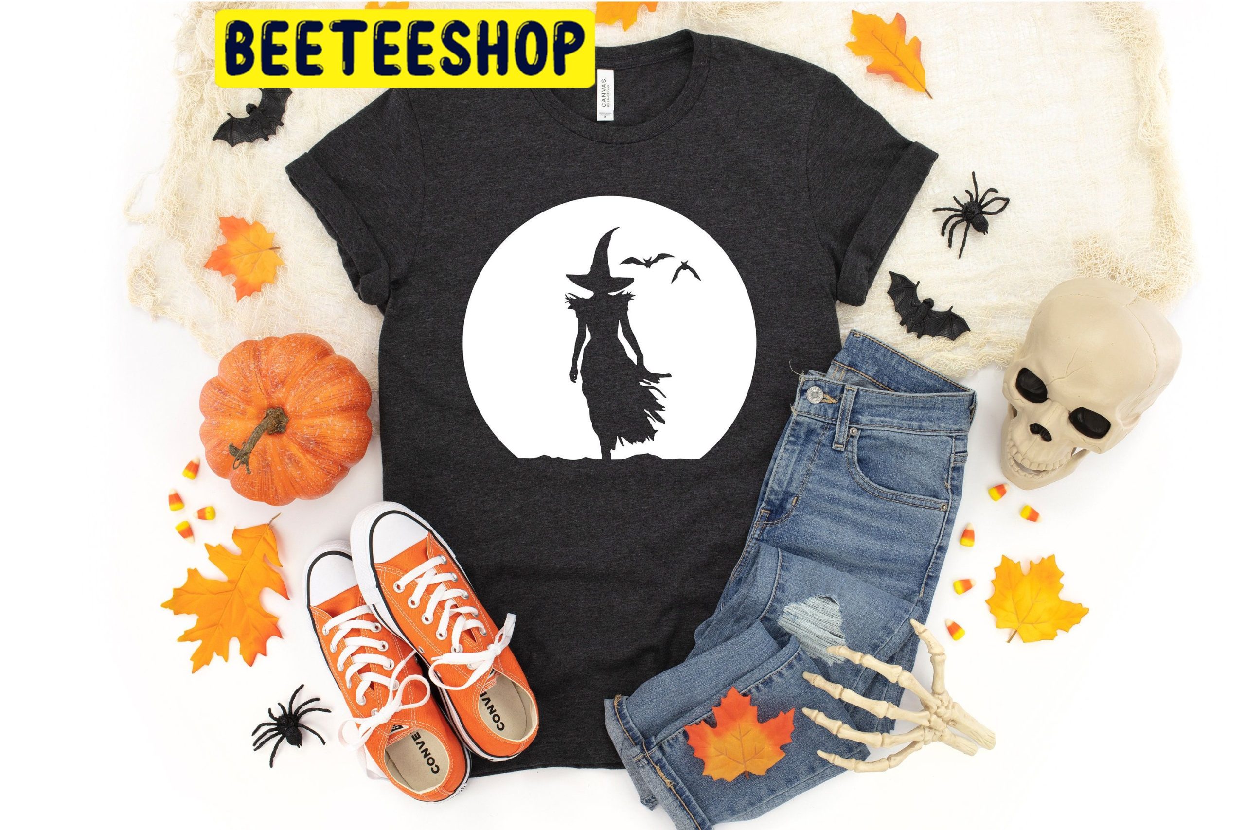 Moon Witch Halloween Trending Unisex Shirt Moon Witch Halloween Trending Unisex Shirt