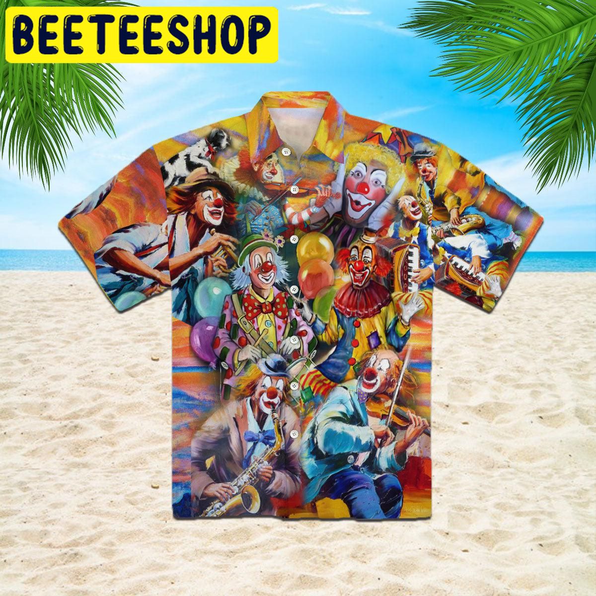 More Clown Less Frowning Hawaiian Shirt More Clown Less Frowning Hawaiian Shirt