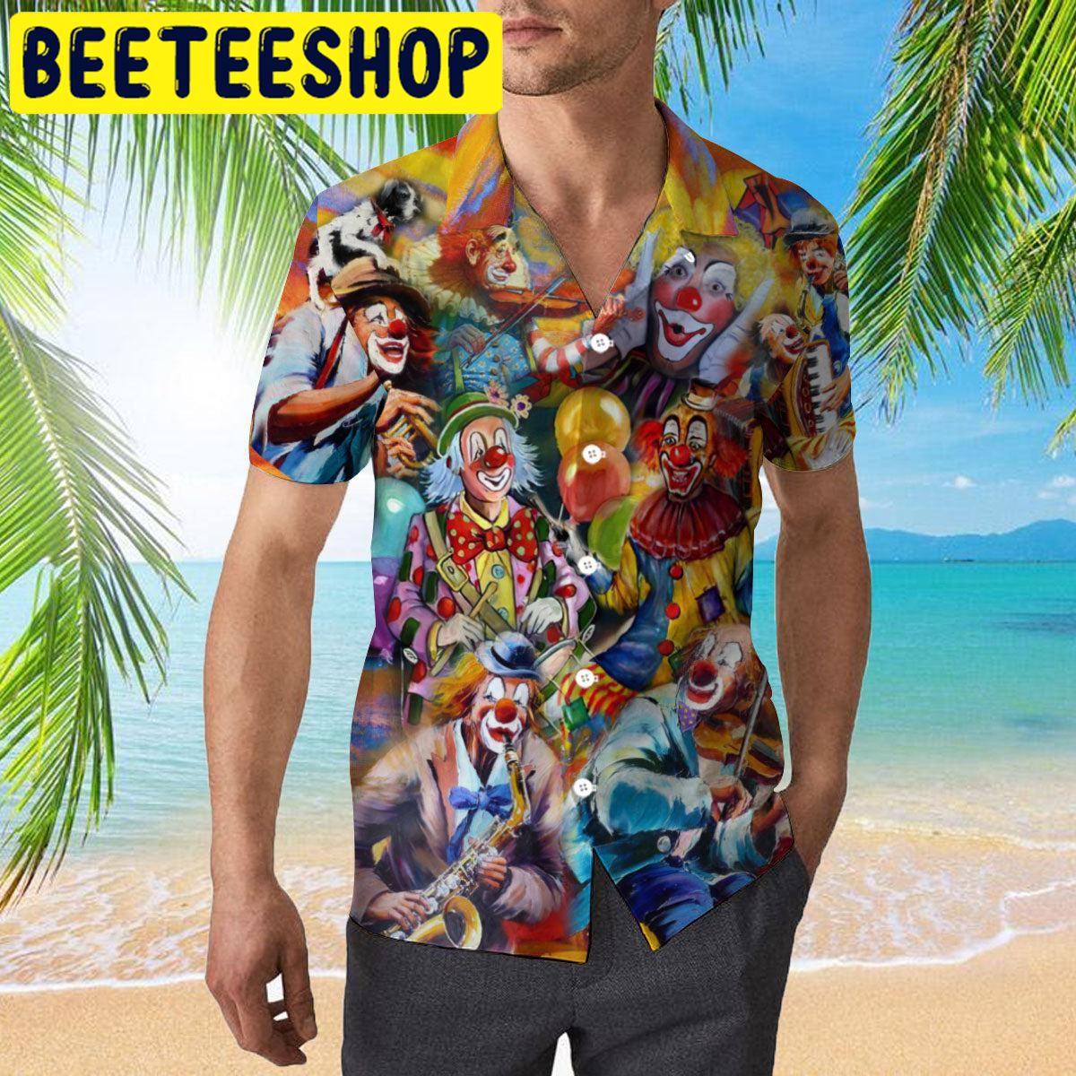 More Clown Less Frowning Hawaiian Shirt More Clown Less Frowning Hawaiian Shirt