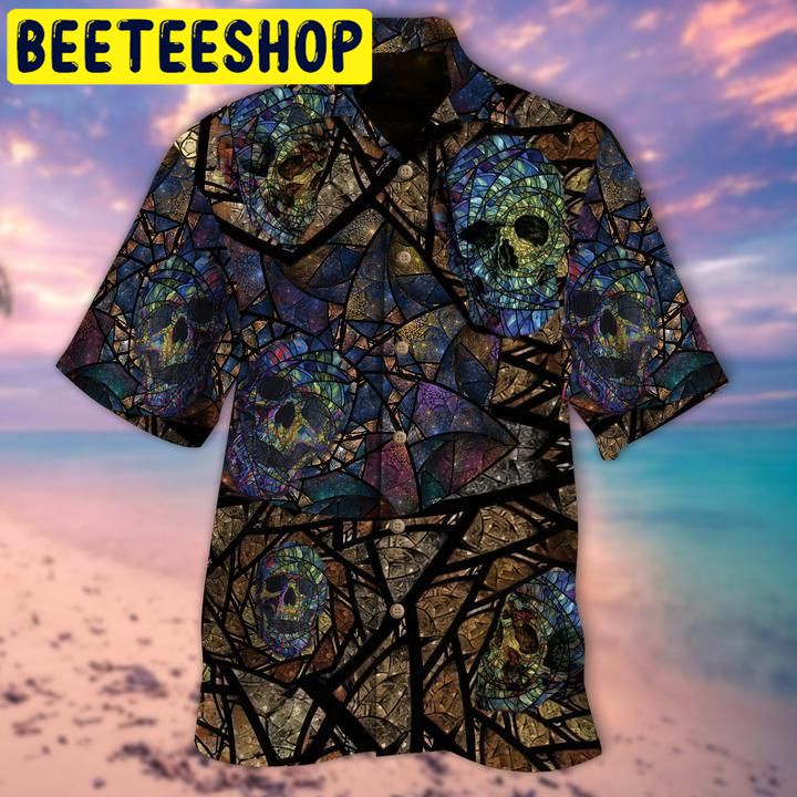 Mosaic Skull Hawaiian Shirt Mosaic Skull Hawaiian Shirt