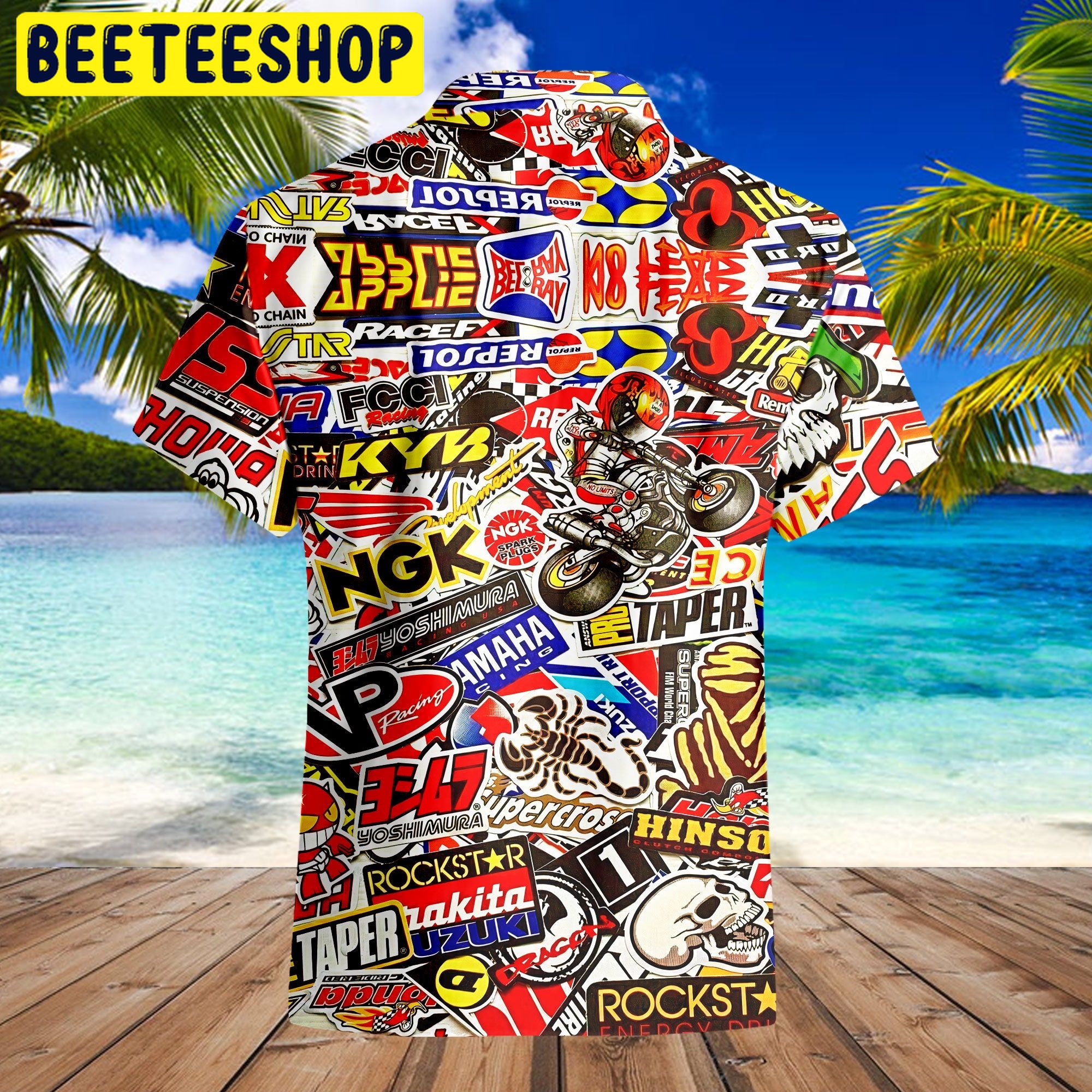 Motorcycle Racing Label Trending Hawaiian Shirt Motorcycle Racing Label Trending Hawaiian Shirt
