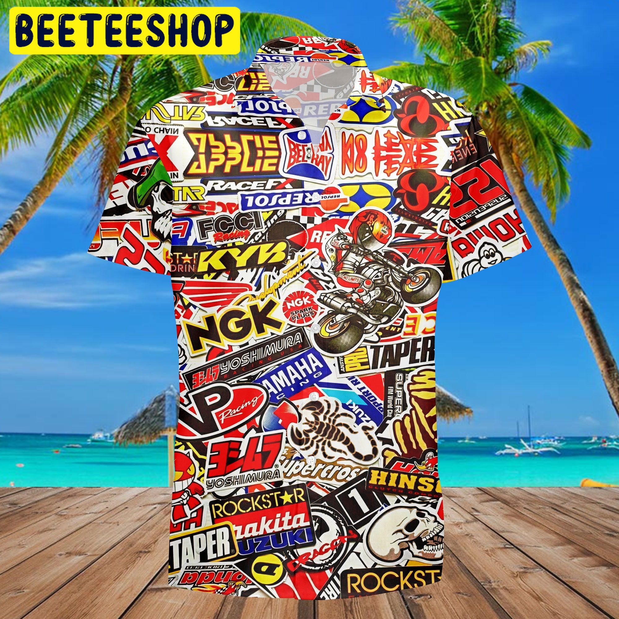 Motorcycle Racing Label Trending Hawaiian Shirt Motorcycle Racing Label Trending Hawaiian Shirt