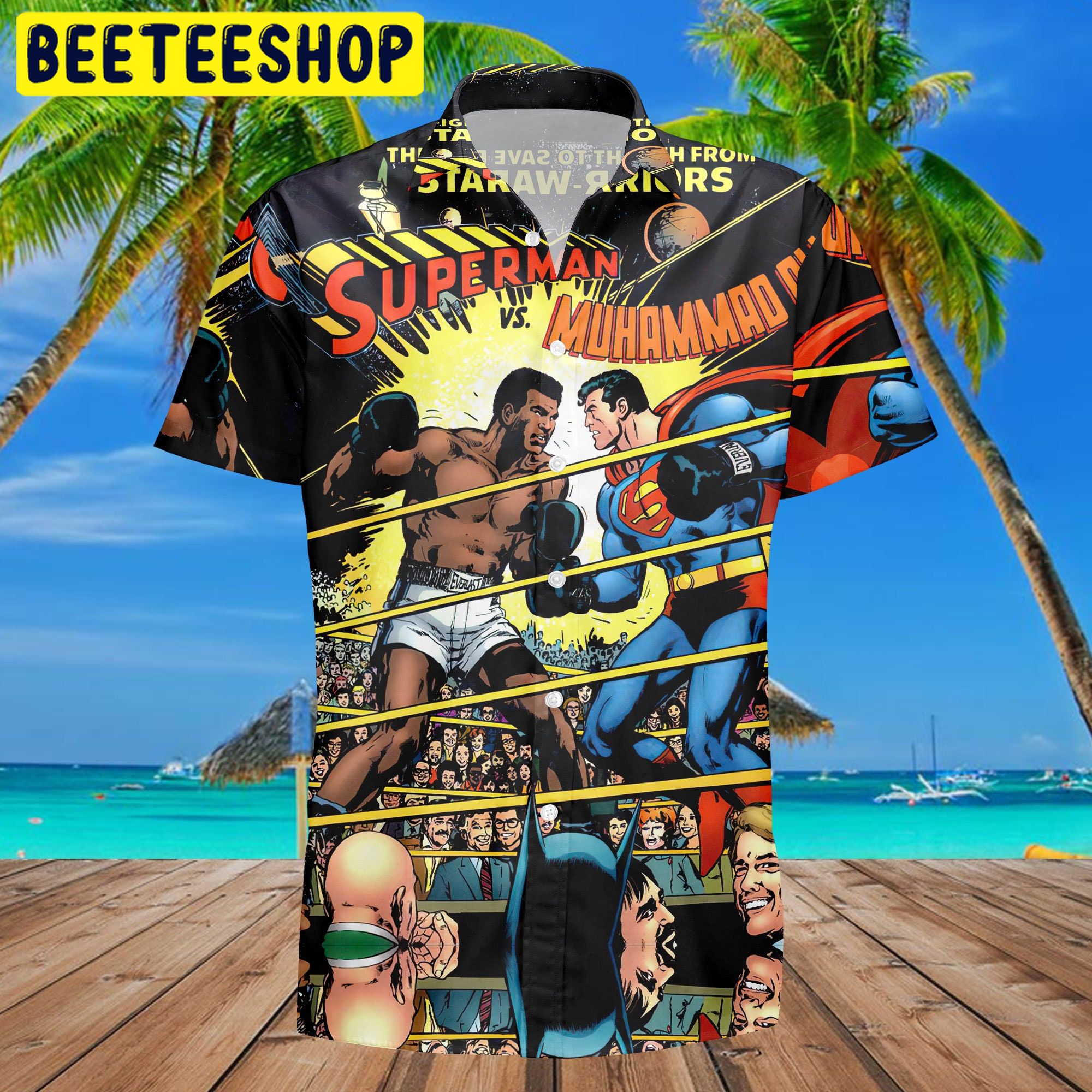 Muhammad Ali Vs Superman Vintage Style Aloha Trending Hawaiian Shirt Muhammad Ali Vs Superman Vintage Style Aloha Trending Hawaiian Shirt