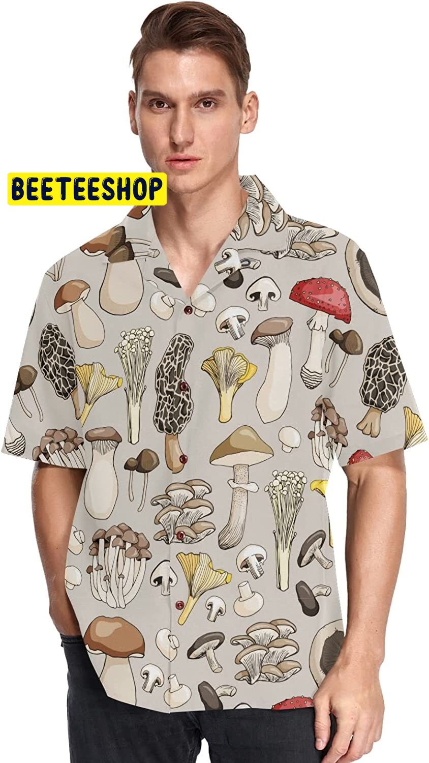 Mushroom Button Trending Hawaiian Shirt Mushroom Button Trending Hawaiian Shirt
