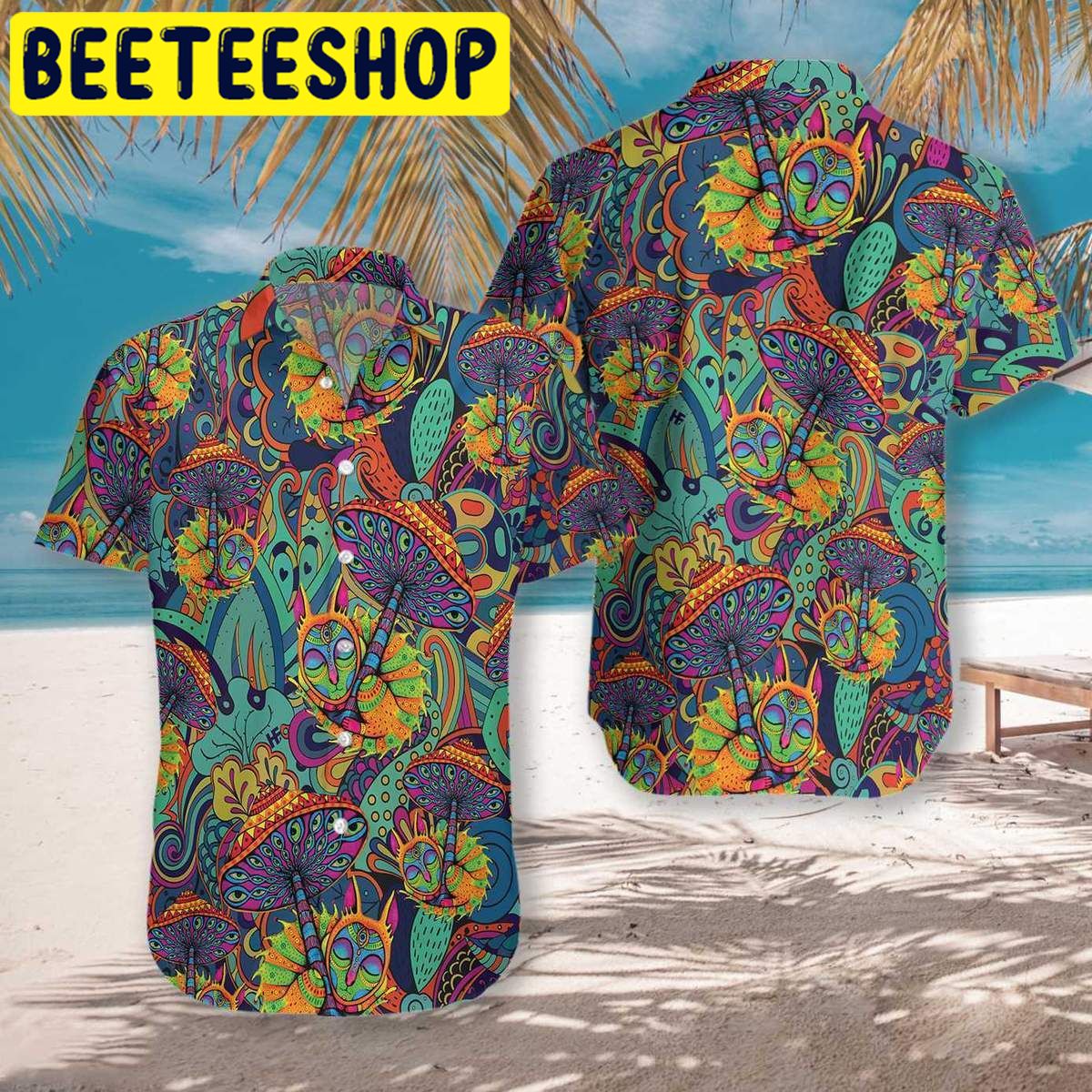 Mushroom Hippie Hawaiian Shirt Mushroom Hippie Hawaiian Shirt