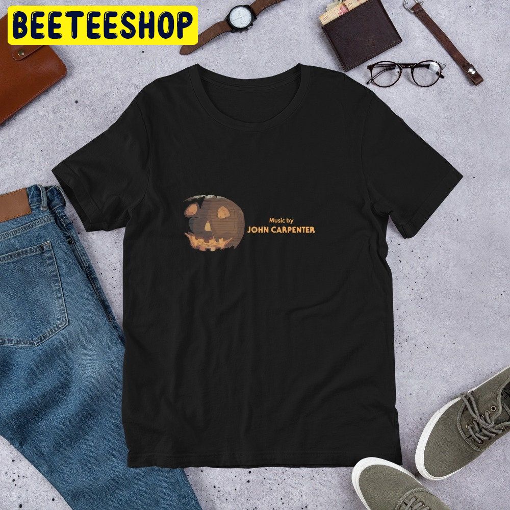 Music By Jhon Carpenter Pumpkin Halloween Movie Trending Unisex Shirt Music By Jhon Carpenter Pumpkin Halloween Movie Trending Unisex Shirt
