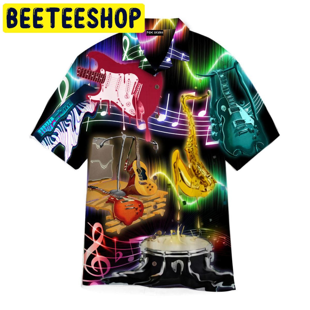 Musical Instruments Hawaiian Shirt Musical Instruments Hawaiian Shirt