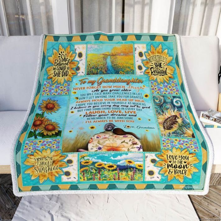My Granddaughter I Love You Grandma Comfy Sofa Throw Blanket My Granddaughter I Love You Grandma Comfy Sofa Throw Blanket