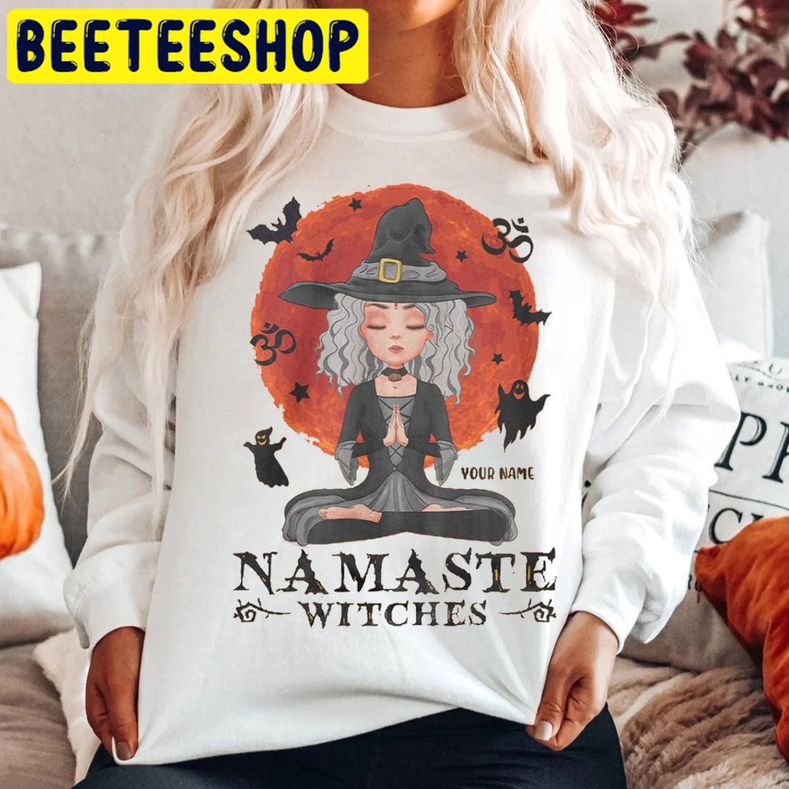 Namaste Witch Yoga Halloween Trending Unisex Shirt Namaste Witch Yoga Halloween Trending Unisex Shirt