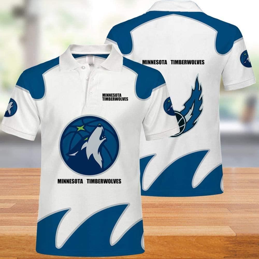 NBA Minnesota Timberwolves 3d Print Casual Summer Short Top Branding Trends 3D Polo Shirt NBA Minnesota Timberwolves 3d Print Casual Summer Short Top Branding Trends 3D Polo Shirt