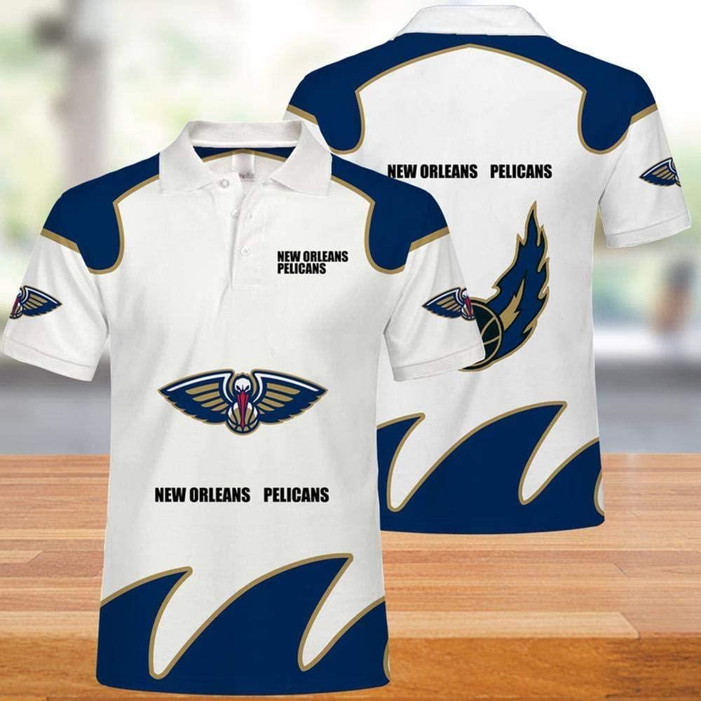 NBA New Orleans Pelicans 3d Print Casual Summer Short Top Branding Trends 3D Polo Shirt NBA New Orleans Pelicans 3d Print Casual Summer Short Top Branding Trends 3D Polo Shirt