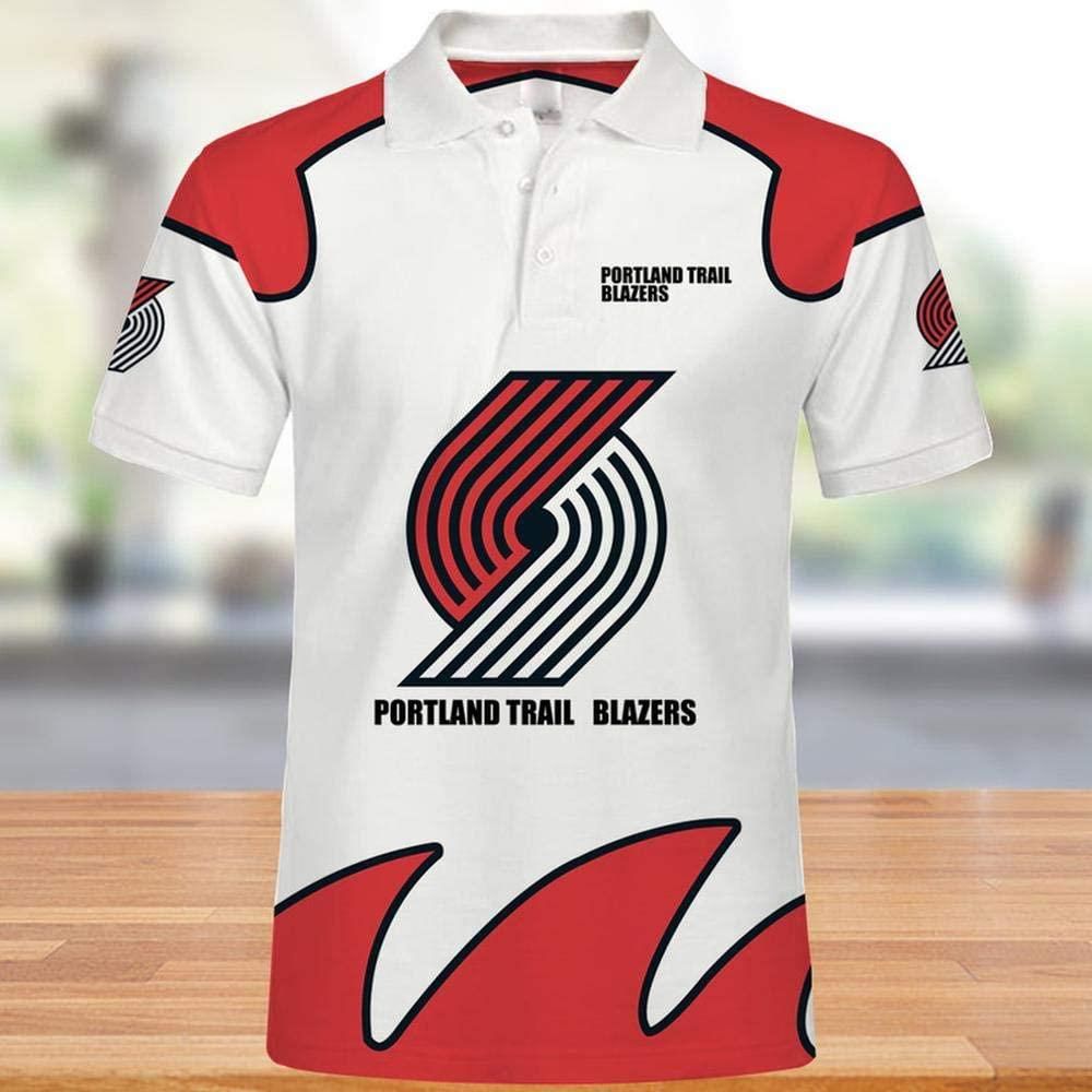 NBA Portland Trail Blazers 3d Print Casual Summer Short Top Branding Trends 3D Polo Shirt NBA Portland Trail Blazers 3d Print Casual Summer Short Top Branding Trends 3D Polo Shirt
