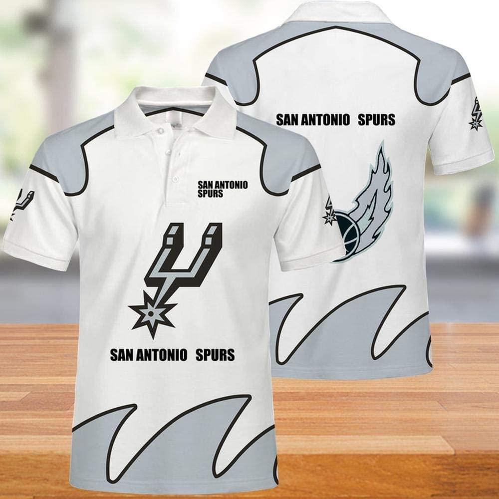 NBA San Antonio Spurs 3d Print Casual Summer Short Top Branding Trends 3D Polo Shirt NBA San Antonio Spurs 3d Print Casual Summer Short Top Branding Trends 3D Polo Shirt