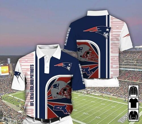 New England Patriots Nfl For Patriots Fan Polo 3D All Over Print Polo Shirt New England Patriots Nfl For Patriots Fan Polo 3D All Over Print Polo Shirt