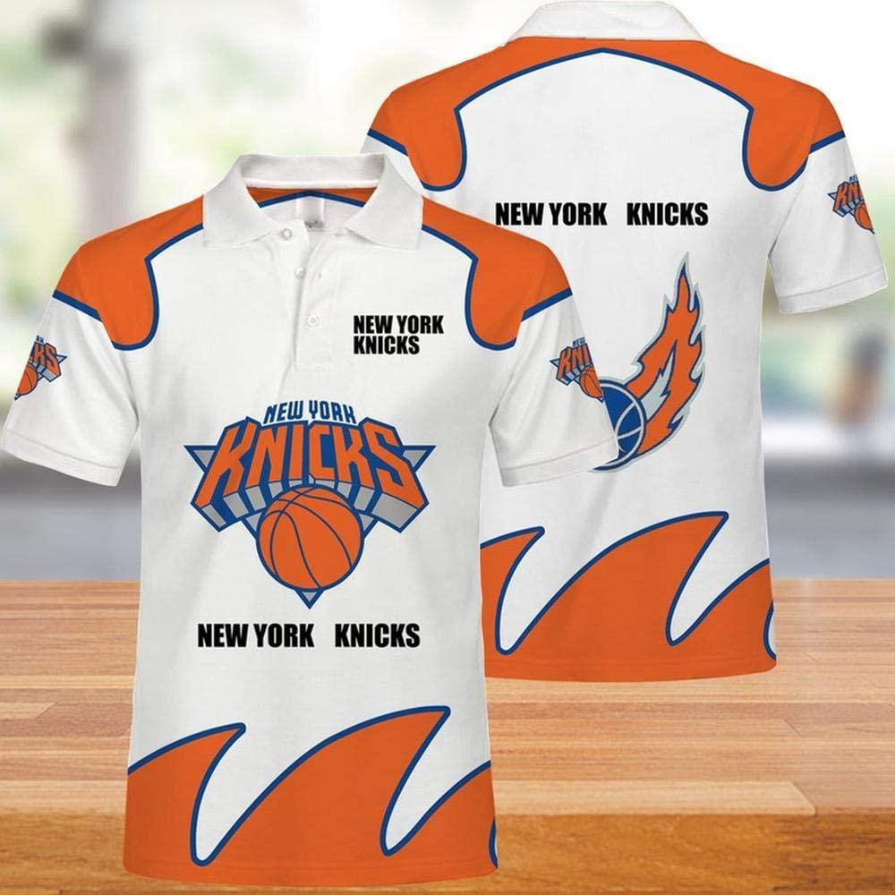 New York Knicks 3d Print Casual Summer Short Top Branding Trends 3D Polo Shirt New York Knicks 3d Print Casual Summer Short Top Branding Trends 3D Polo Shirt