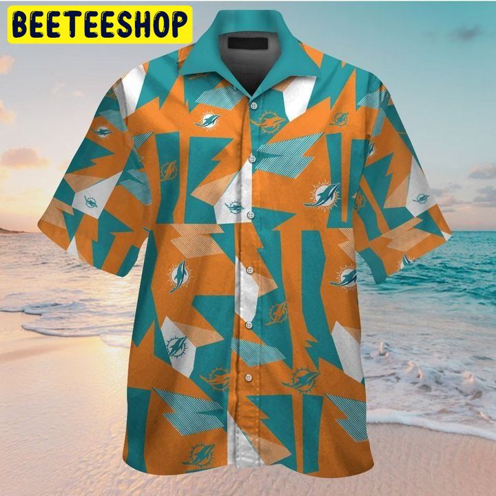 NFL Miami Dolphins Button Up Tropical Aloha 9 Hawaiian Shirt NFL Miami Dolphins Button Up Tropical Aloha 9 Hawaiian Shirt