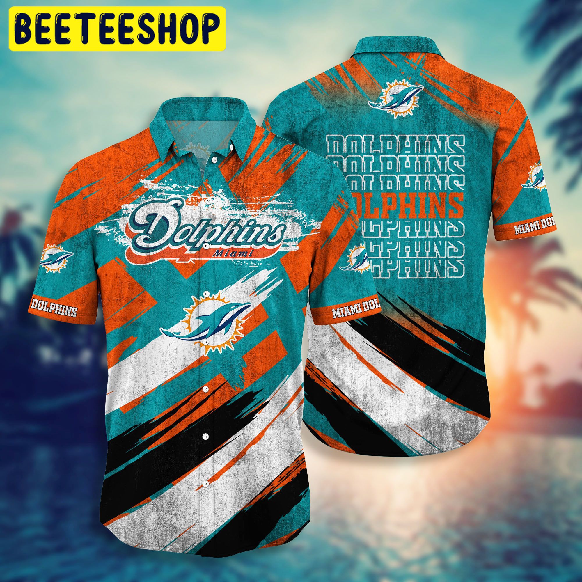 NFL Miami Dolphins Hawaiian Style Shirt 3d For Fans Hawaiian Shirt NFL Miami Dolphins Hawaiian Style Shirt 3d For Fans Hawaiian Shirt