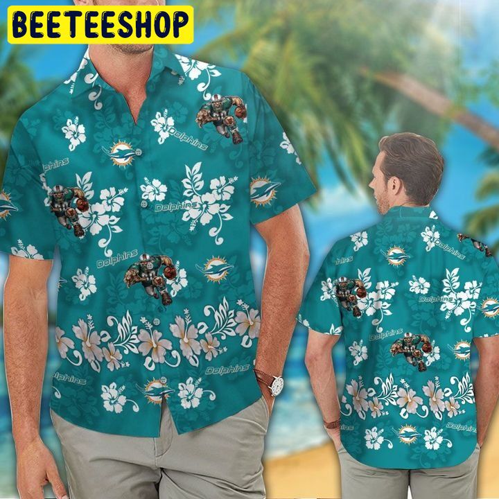 NFL Miami Dolphins Tropical Aloha 2 Hawaiian Shirt NFL Miami Dolphins Tropical Aloha 2 Hawaiian Shirt