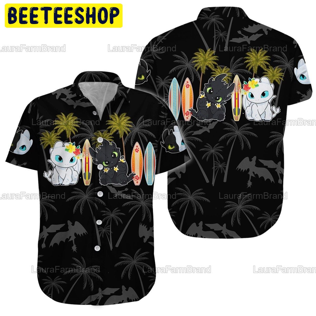 Night Fury Toothless Trending Hawaiian Shirt Night Fury Toothless Trending Hawaiian Shirt